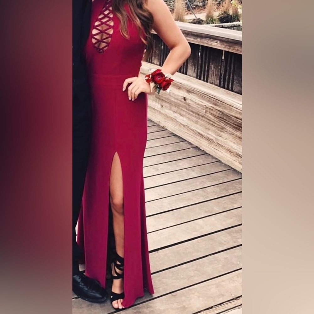 JOVANI AUTHENTIC BURGUNDY DRESS